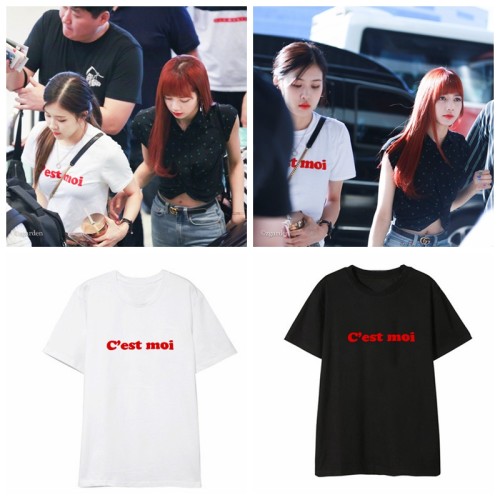Us 9 99 Allkpoper Kpop Blackpink Rose T Shirt Airport Fashion