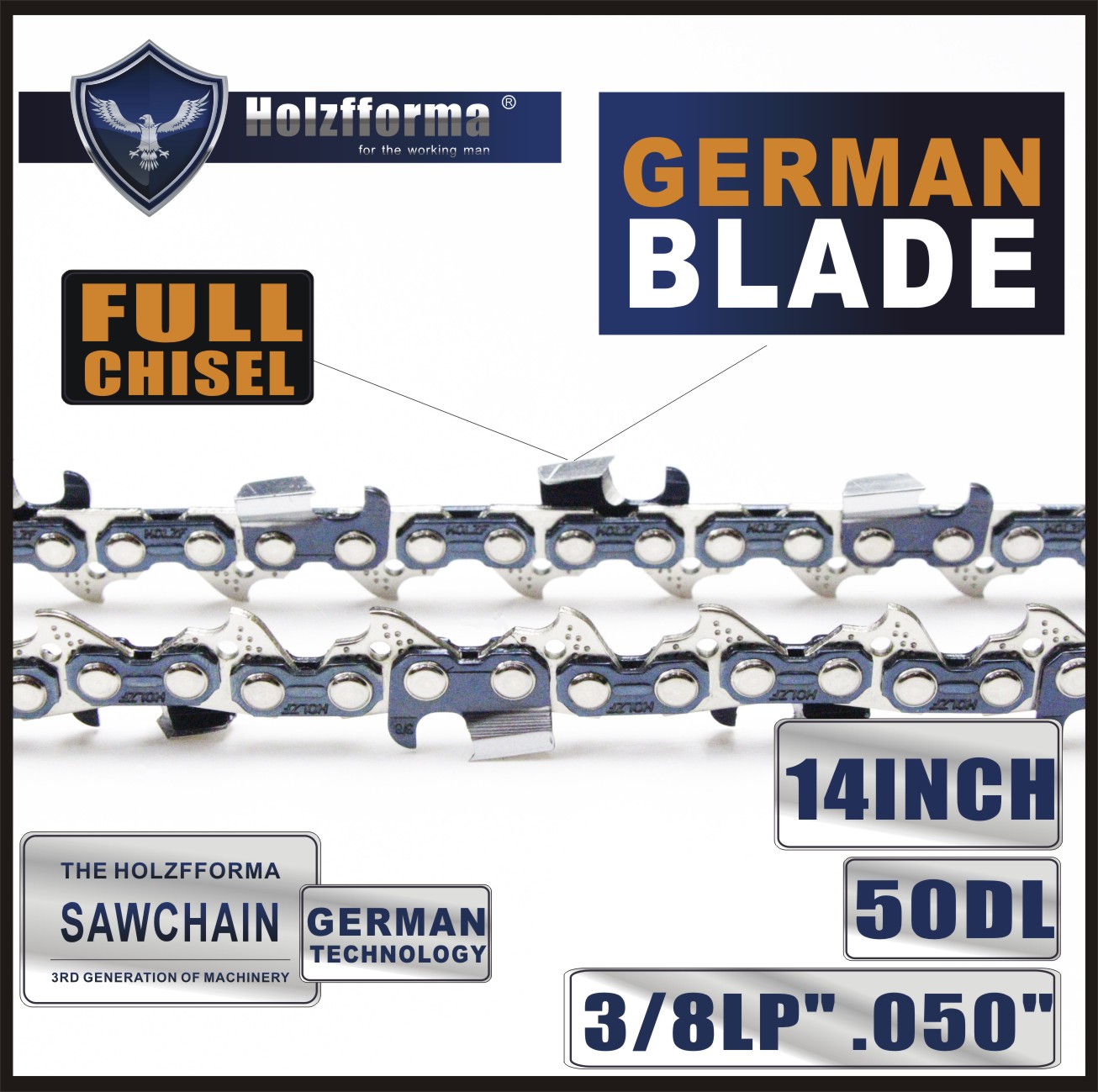 16/'/' Chainsaw Saw Chain Blade 3//8LP .050/" 55DL For STIHL MS170 MS180 MS181 MS190