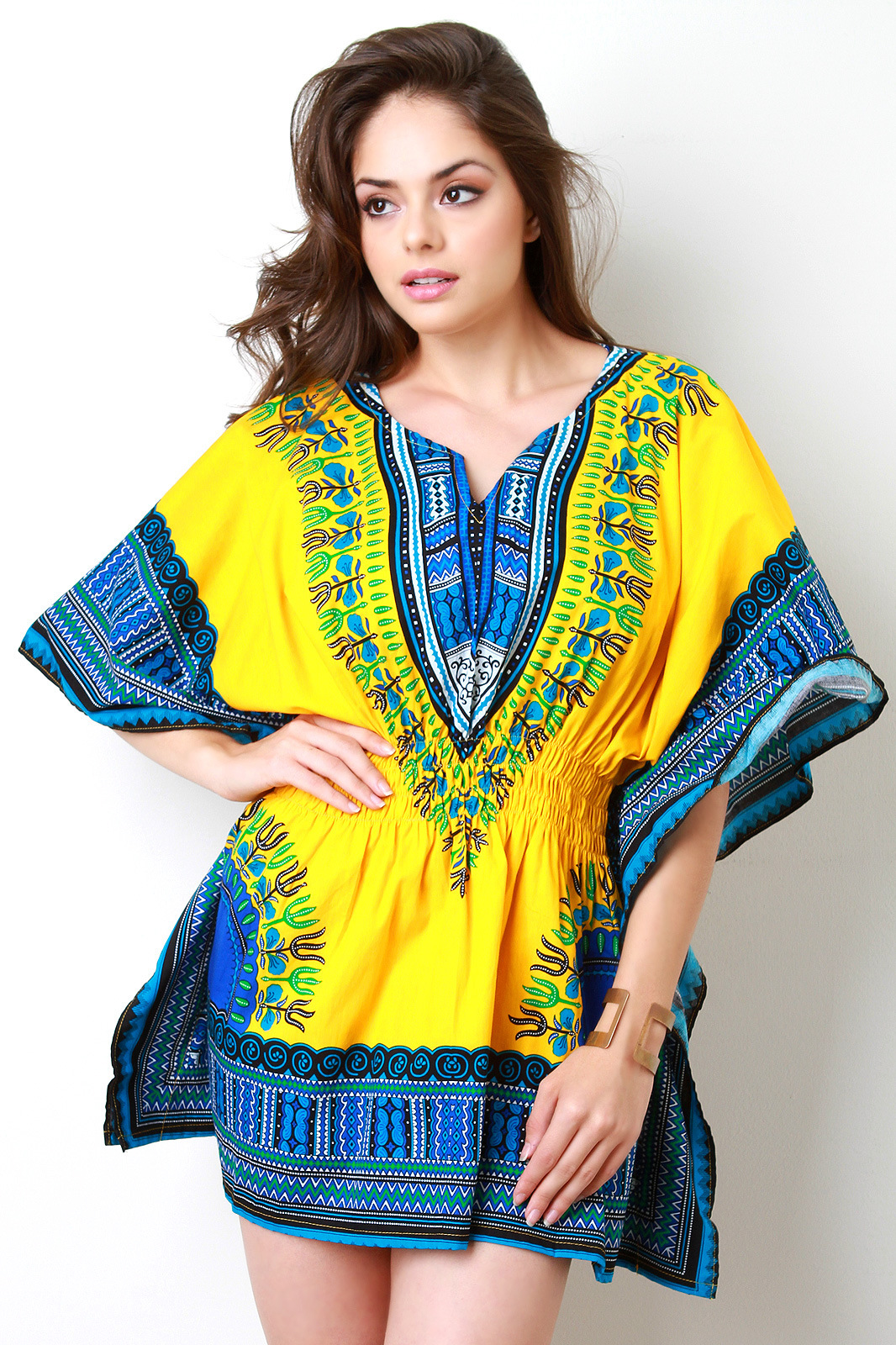 yellow dashiki dress