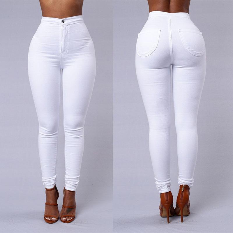 white high waisted pants