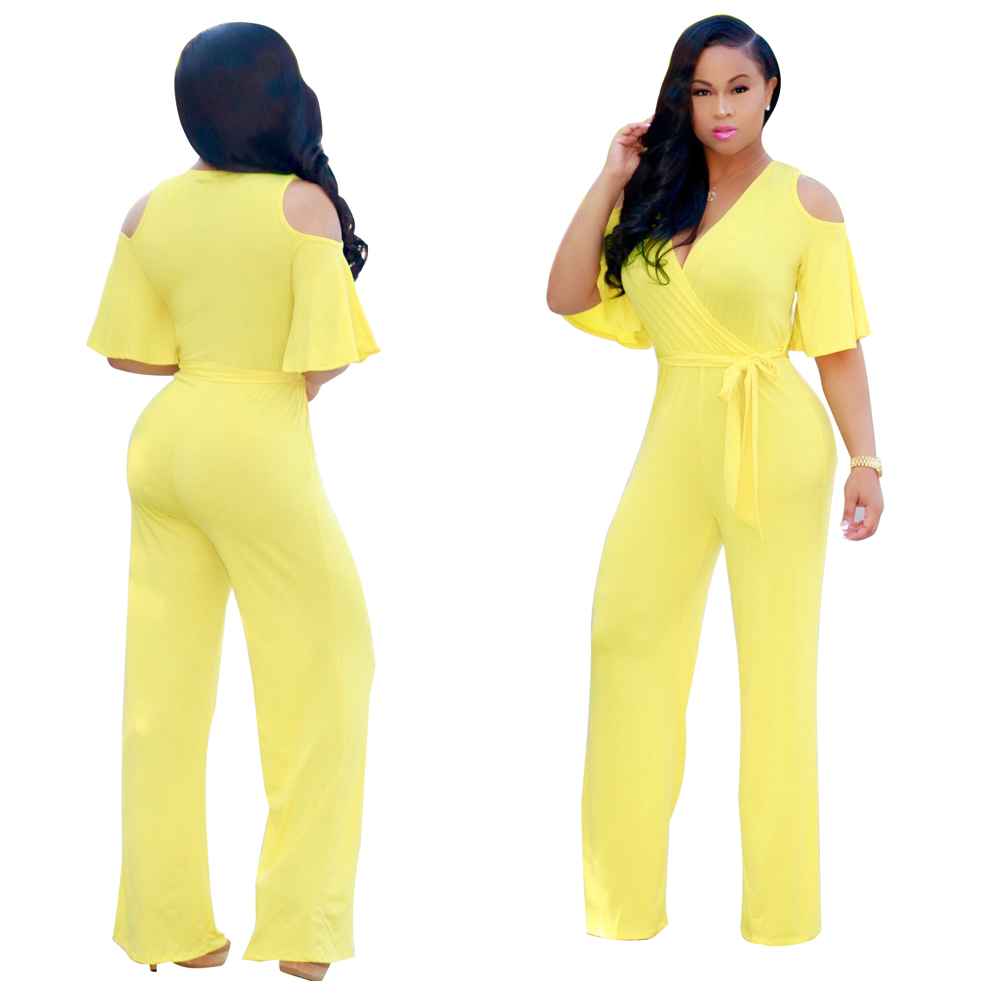 pale yellow jumpsuit
