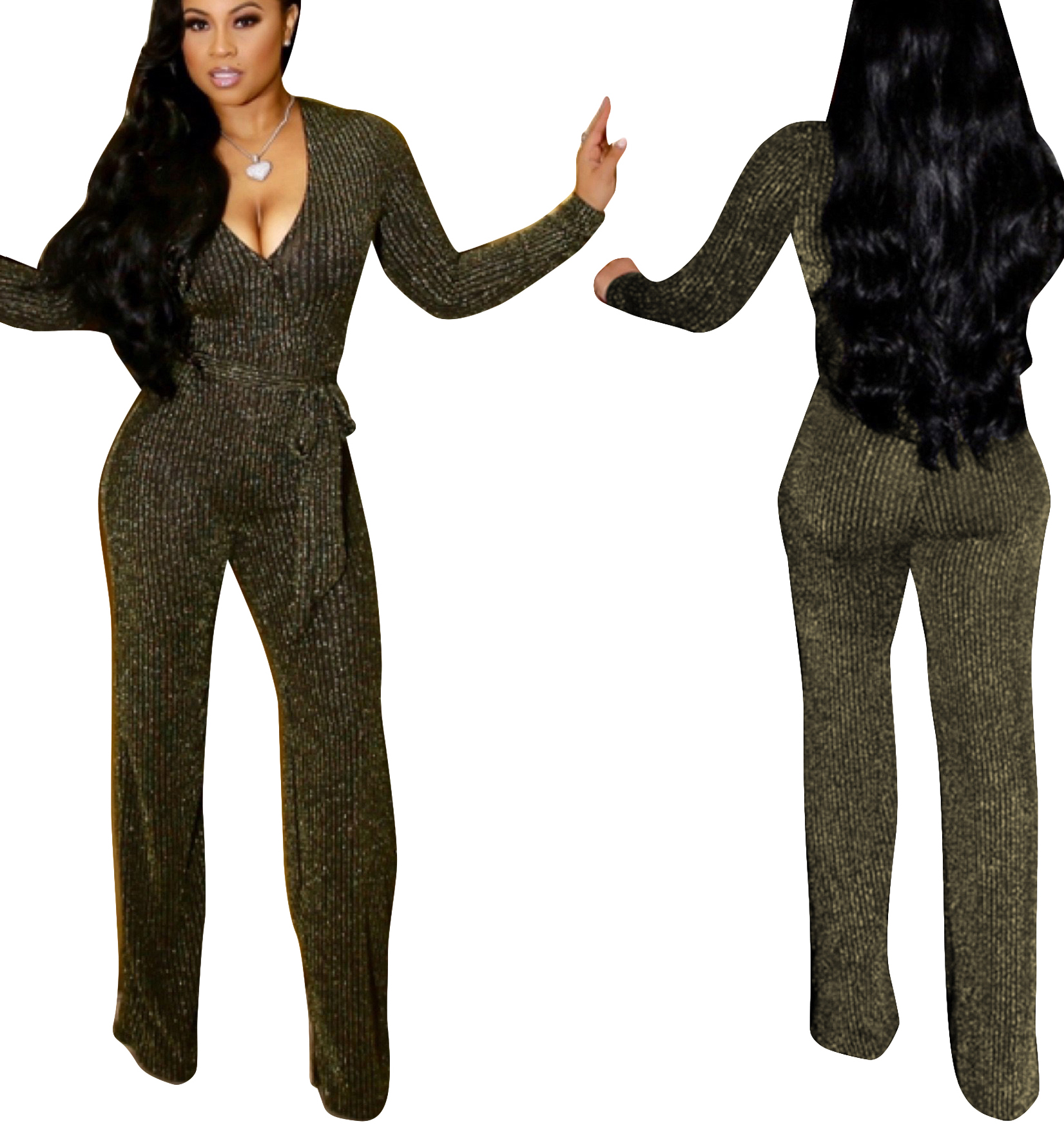 sexy long sleeve jumpsuit