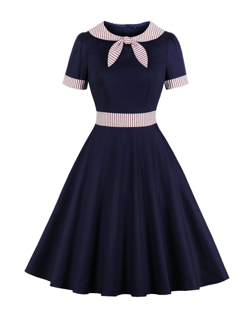 Toptan Satis Vintage Kraliyet Bagli Patenci Elbise Global Lover