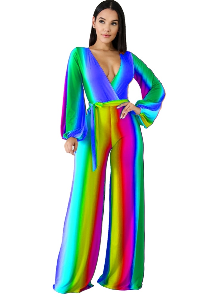 colorful jumpsuit