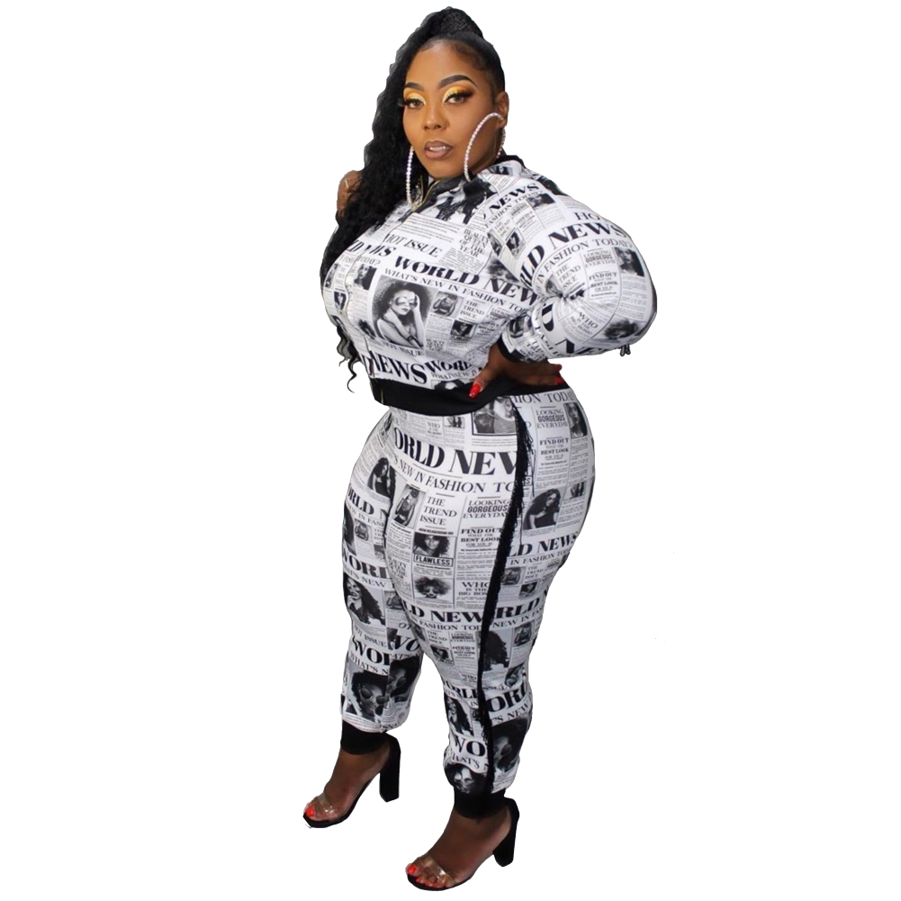 plus size black tracksuit