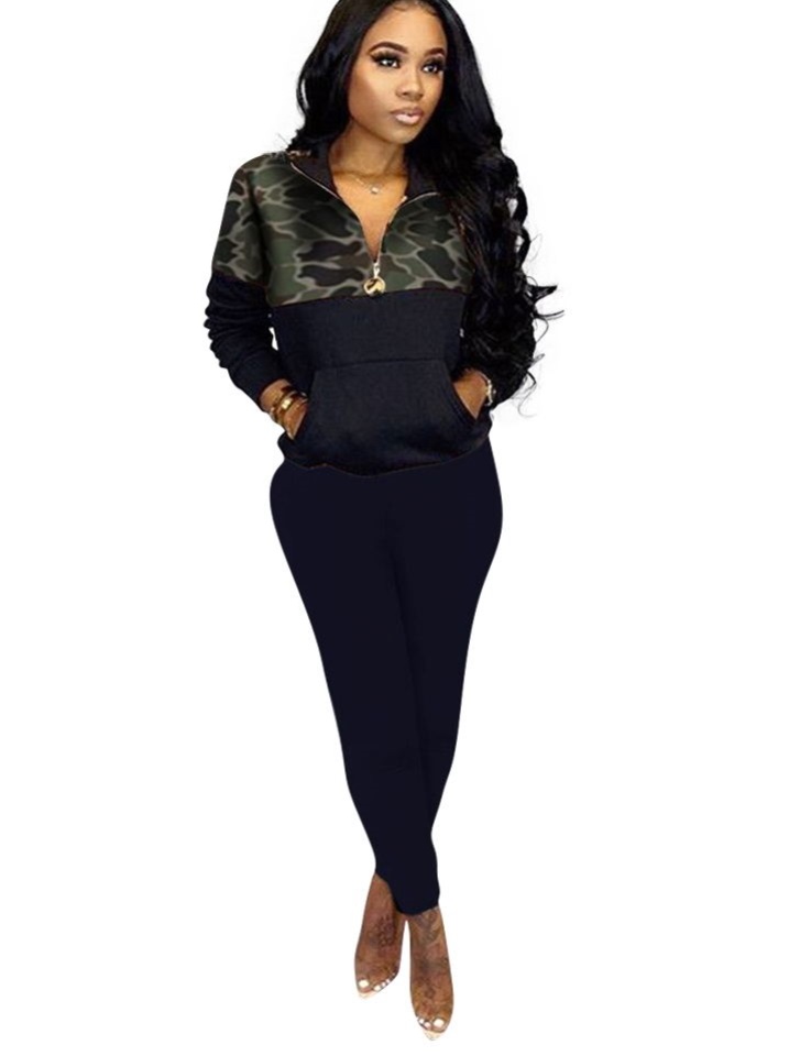 leopard sweat suit