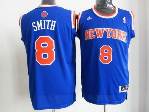 New York Knicks #8 JR Smith Blue Road 