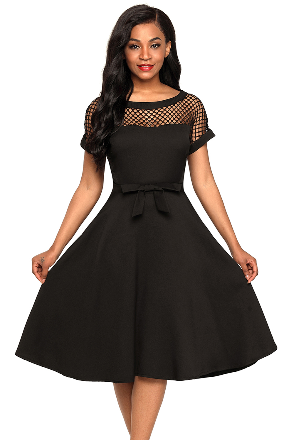 bowknot embellished dress