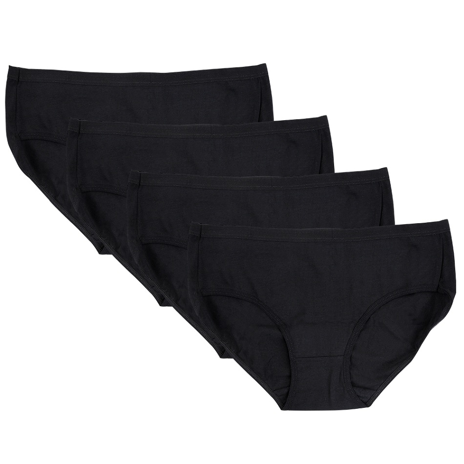 black cotton underwear