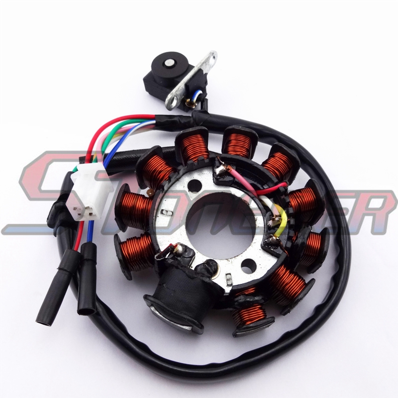 STONEDER Stator Trigger Pickup Coil Ignitor For Chinese GY6 50cc 125cc 150cc Engine Scooter Moped ATV Quad Go Kart