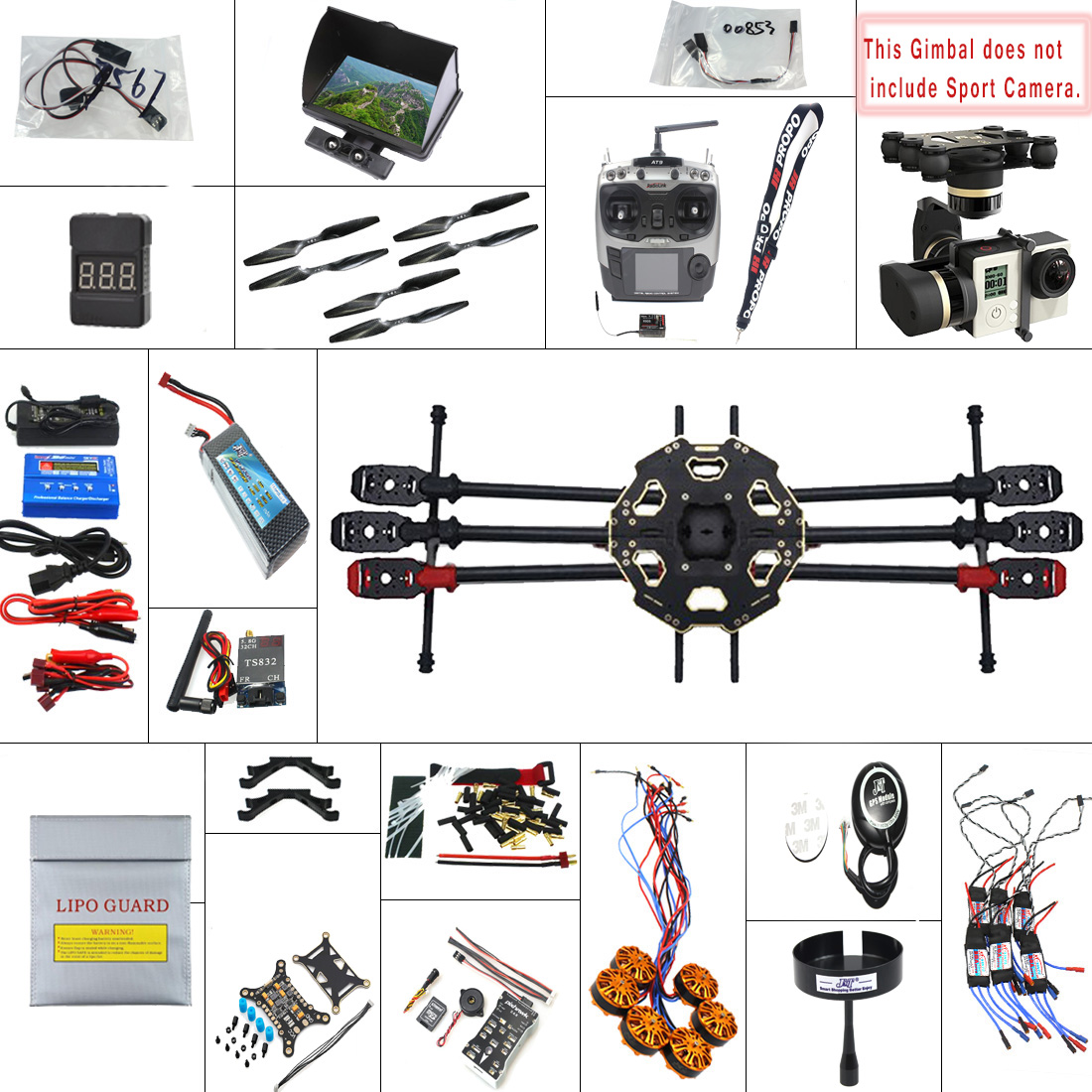 unassembled drone kits