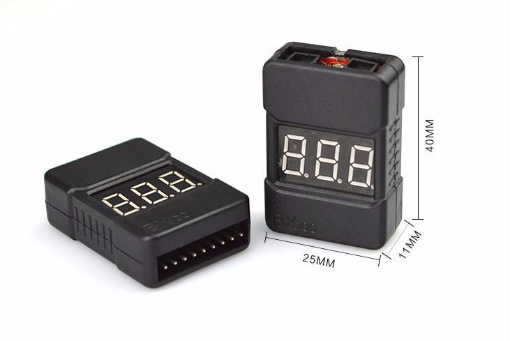 XT-XINTE 1-8S Lipo LiMn Battery Tester Low Voltage Buzzer Alarm 