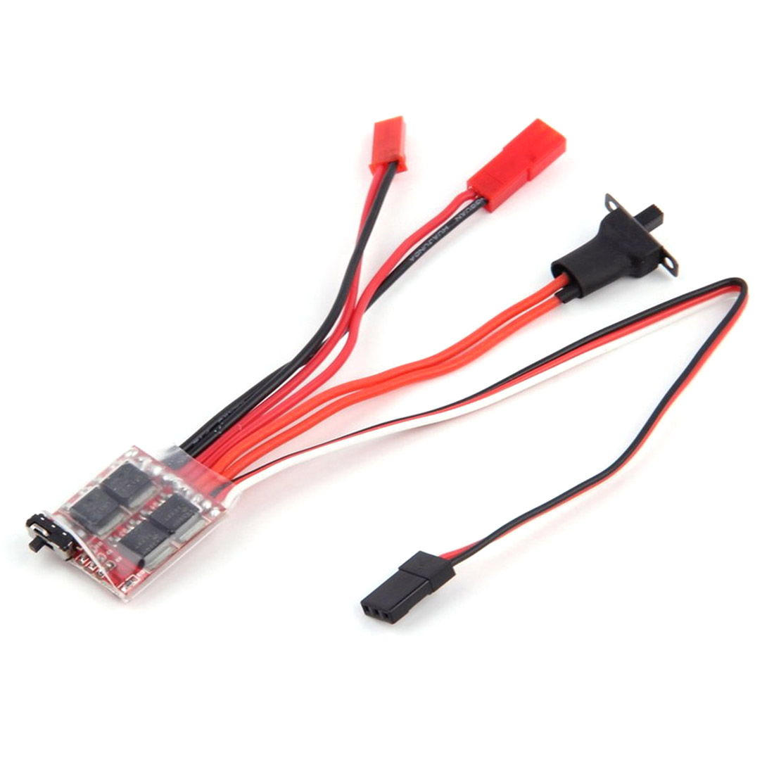 JMT 20A 30A Brush ESC 2KHz Forward Reverse Bidirectional Speed Controller with Brake 30*23*5mm for RC Boat Car Tank Rock Crawlers 20A with Brake