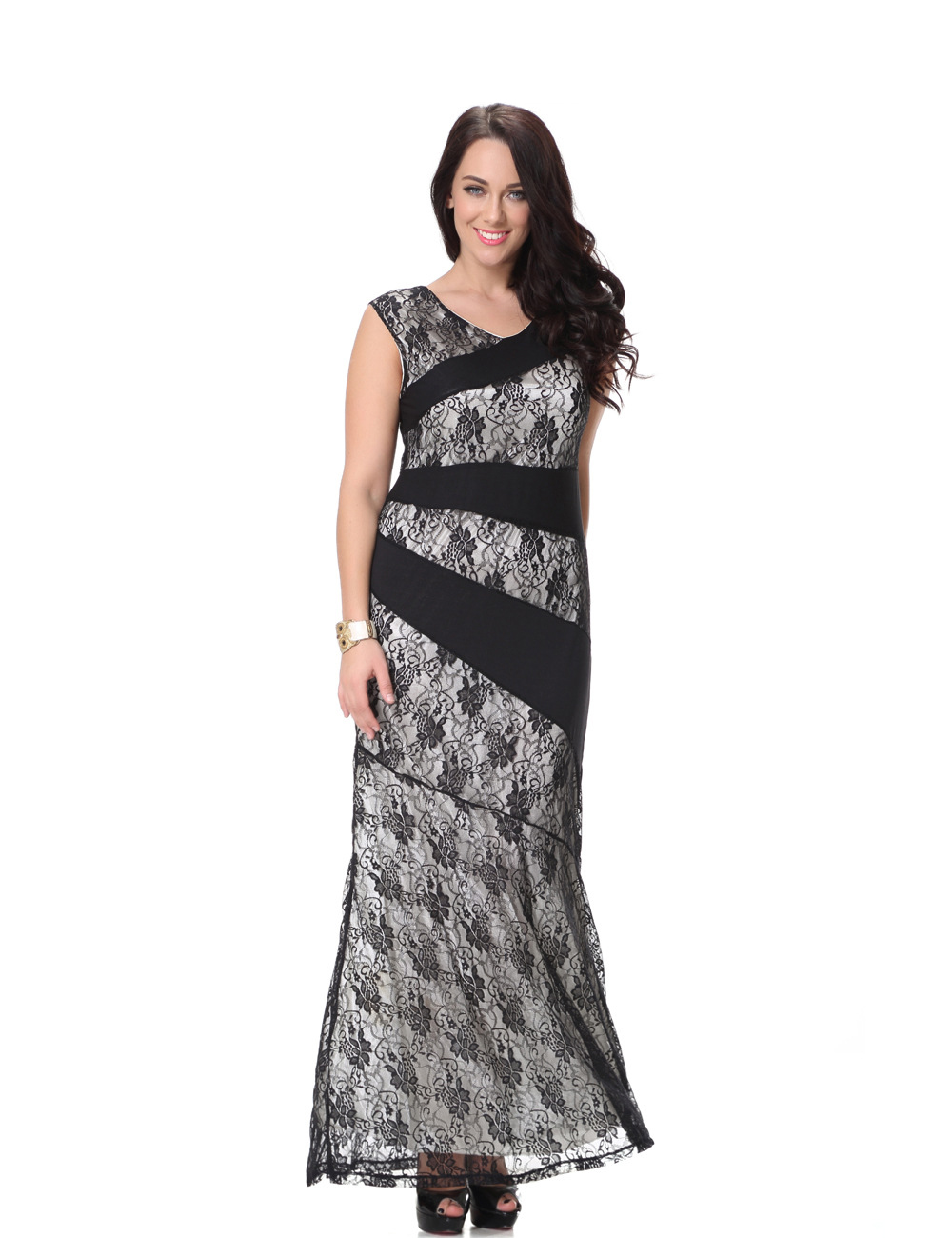 Long Black Lace Dress