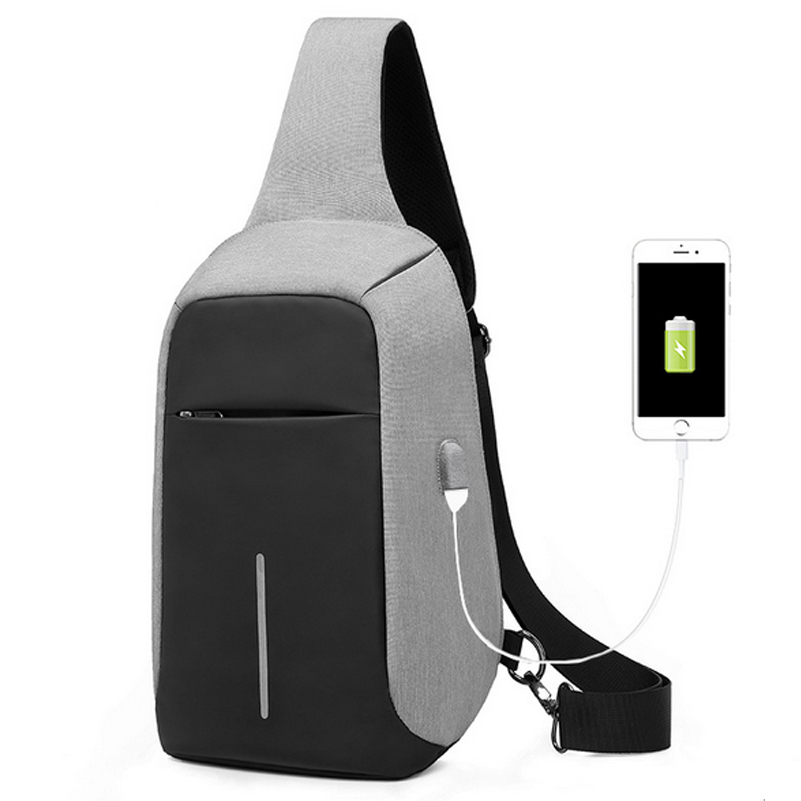Us 47 25 Anti Theft Hidden Zipper Chest Bag Waterproof Sling Us 47 25 Anti Theft Hidden Zipper Chest Bag Waterproof Sling External Usb Port Laptop Outdoor Riding Travel Www Onebling