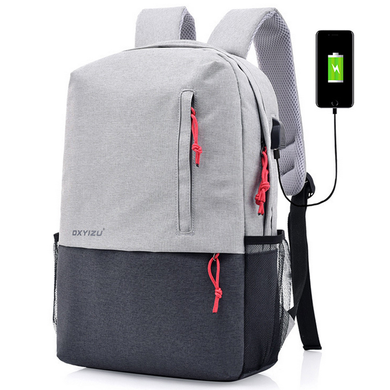 Us 36 75 Fashion Hit Color Backpack Large Capacity Travel Us 36 75 Fashion Hit Color Backpack Large Capacity Travel Women School Bag Men Laptop With External Usb Interface Www Onebling