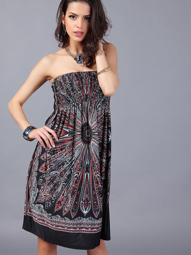 Us 14 Y Women Strapless Wred Milk Silk Bohemian Dresses Us 14 Y Women Strapless Wred Milk Silk Bohemian Dresses Www Onebling