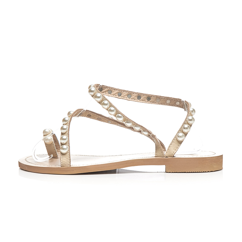 pearl gladiator sandals