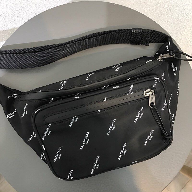 Us 188 Falection 18ss Balenciaga Full Logo Print Nylon Canvas