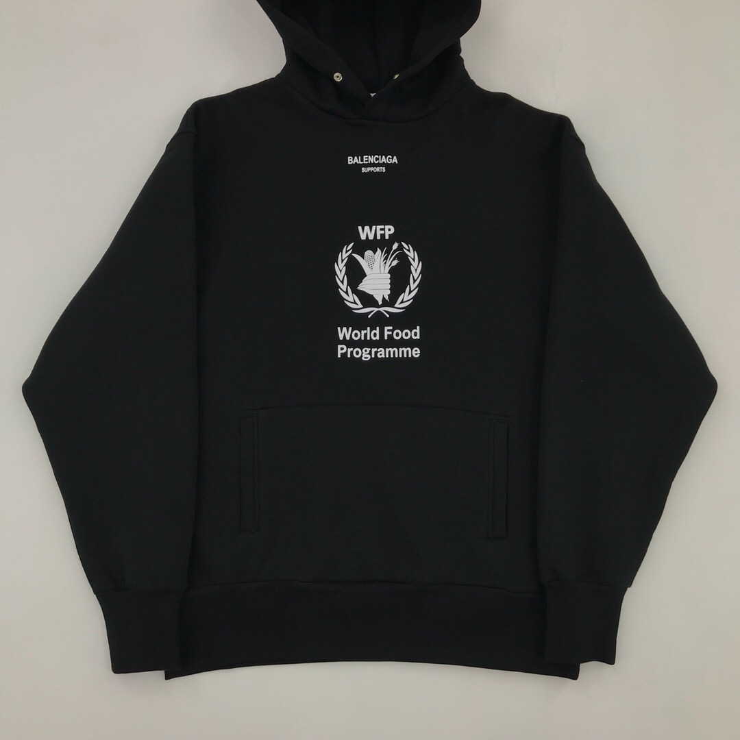 balenciaga supports wfp hoodie