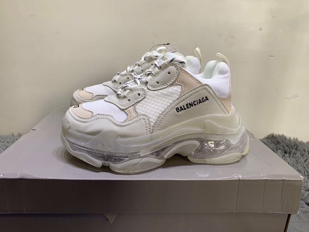 Balenciaga Triple S Clear Sole Trainers in Blue for Men Lyst