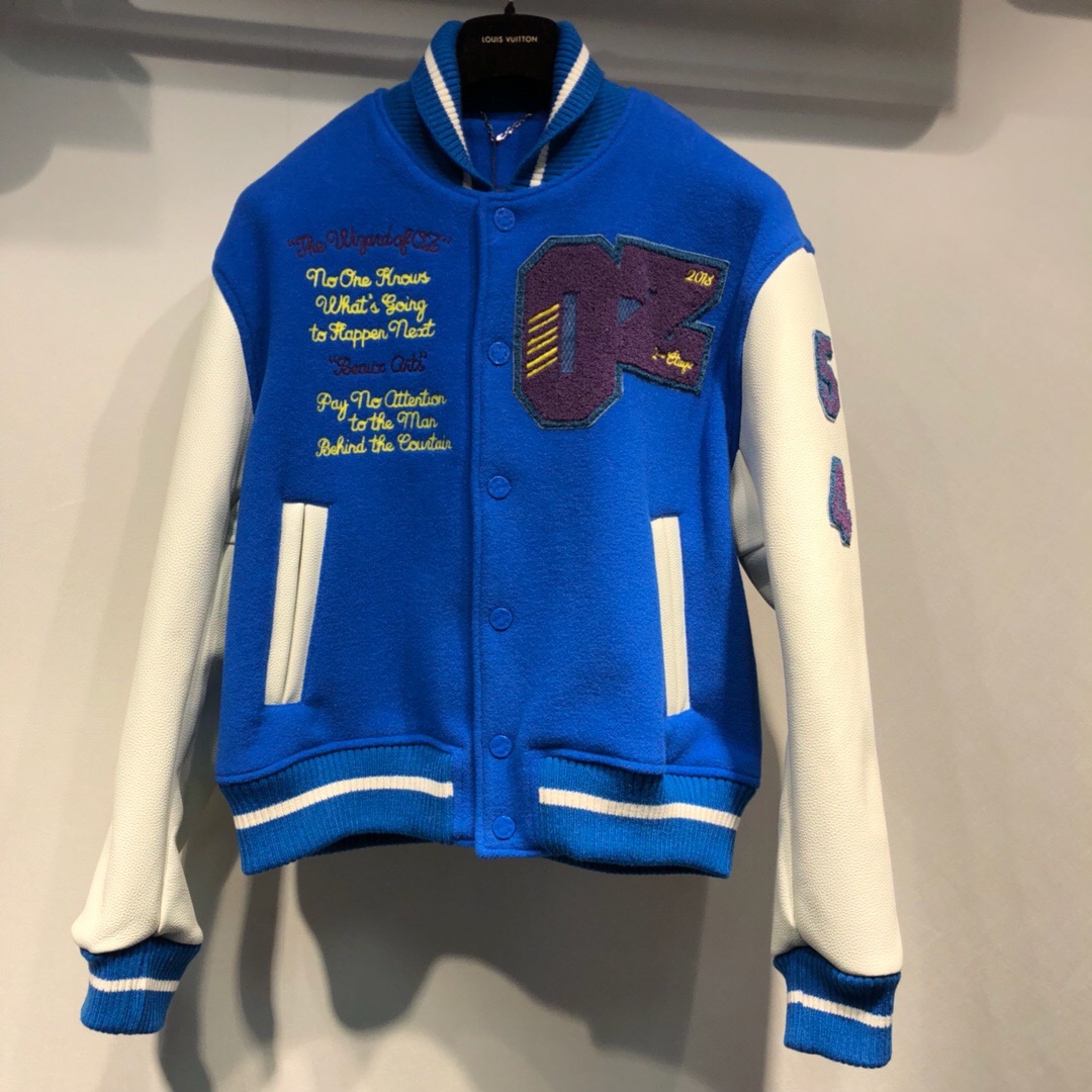 louis vuitton curved baseball jacket
