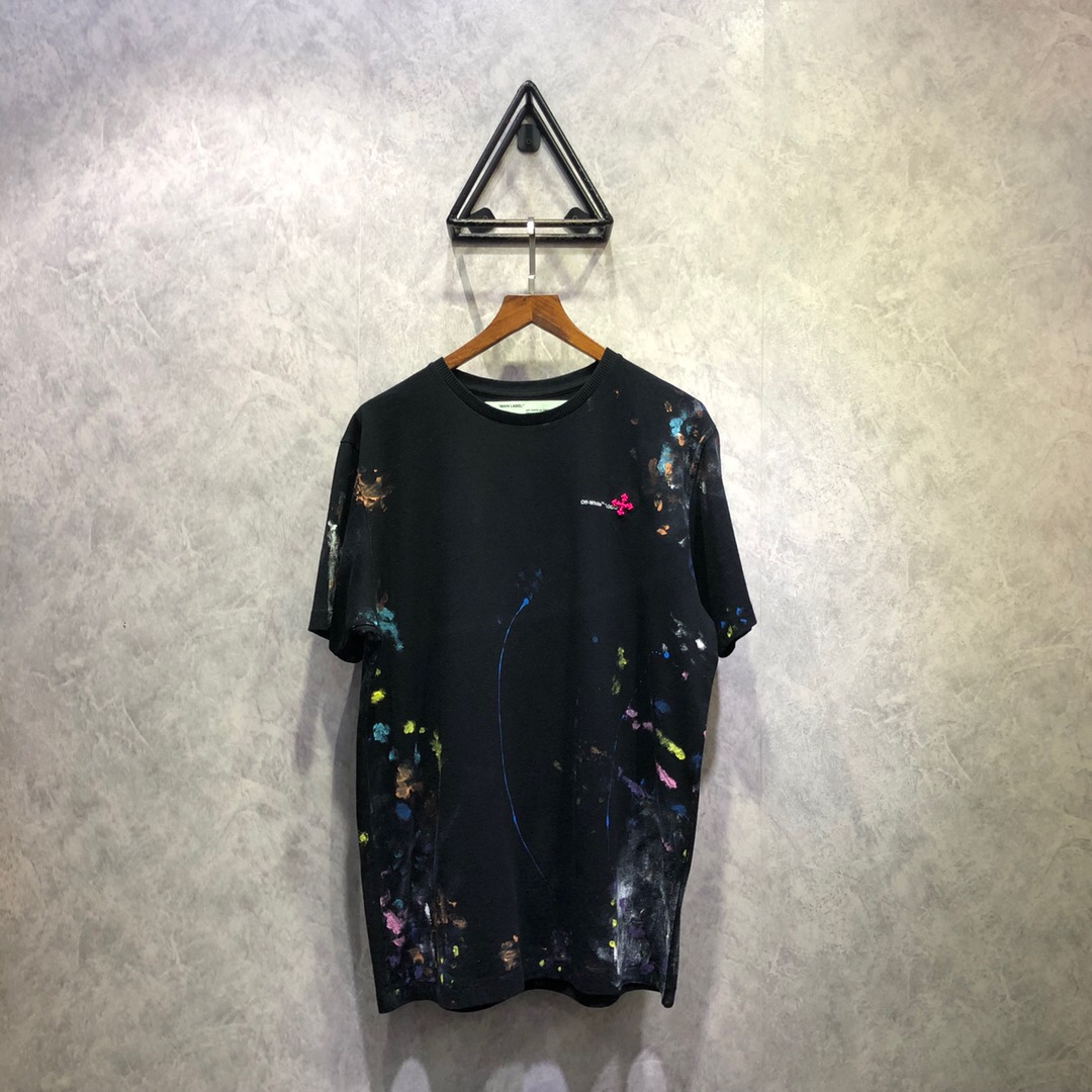 OFF WHITE 19SS NEW YORK COLLECTION PAINTED T-SHIRT