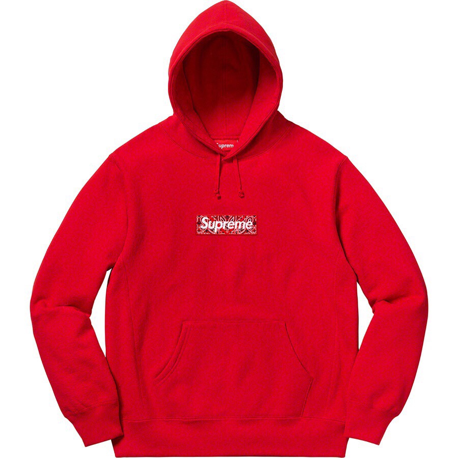 supreme big box logo hoodie