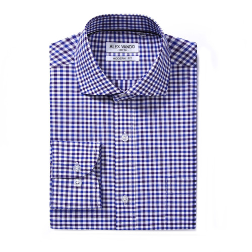 Cheap Mens Dress Shirts Cotton Regular Fit Long Sleeve Spread