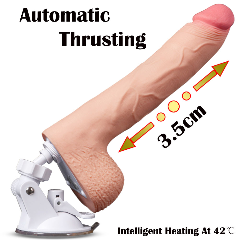 ❤Automatic thrusting machine dildo extend in 3.5cm distance,10 thrusting mo...