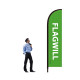 Flat Shape 14FT Feather Flags with Custom Graphics