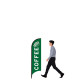Wave Shape 7FT Feather Flags with Custom Graphics