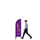Flat Shape 7FT Feather Flags with Custom Graphics