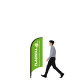 Wave Shape 7FT Feather Flags with Custom Graphics