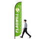 Round Shape 14FT Feather Flags with Custom Graphics