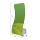 S Curved Tension Fabric Banner Stand with Custom Graphics