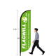 Round Shape 10FT Feather Flags with Custom Graphics