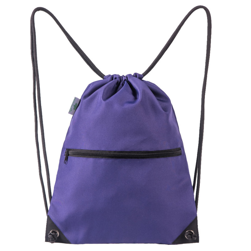 HOLYLUCK Men & Women Sport Gym Sack Drawstring Backpack Bag purple