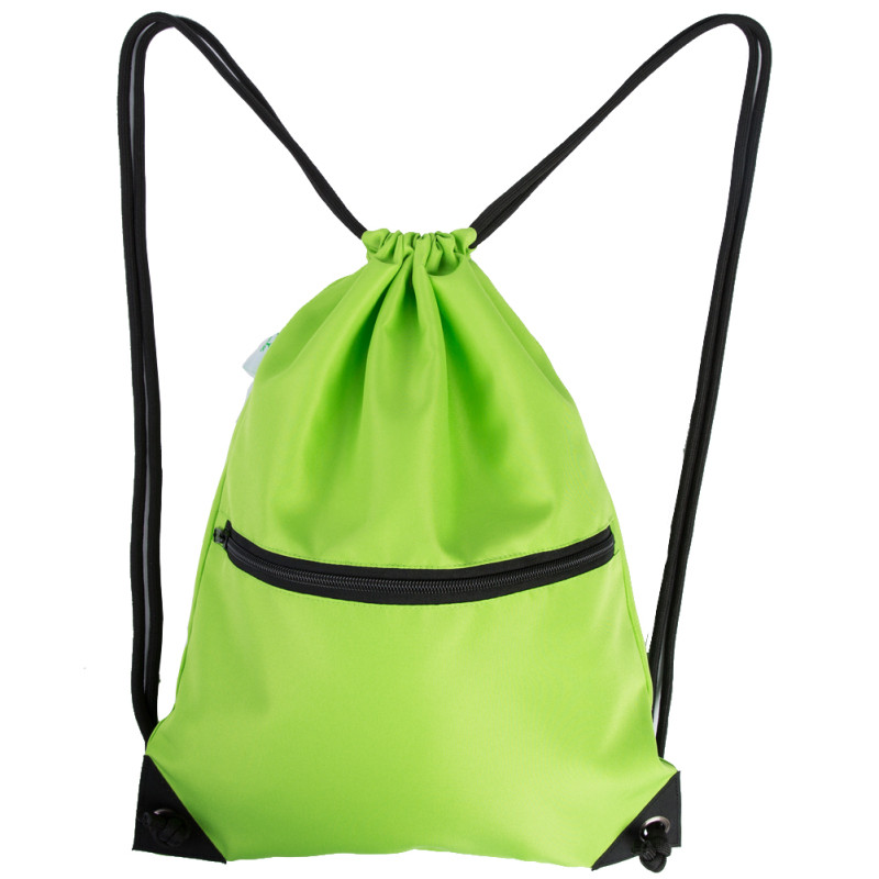 HOLYLUCK Men & Women Sport Gym Sack Drawstring Backpack Bag green