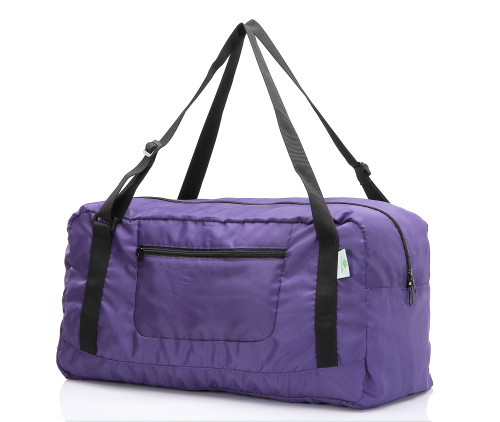 Free shipping HOLYLUCK Foldable Travel Duffel Bag For Women & Men Luggage Great for Gym (Purple)