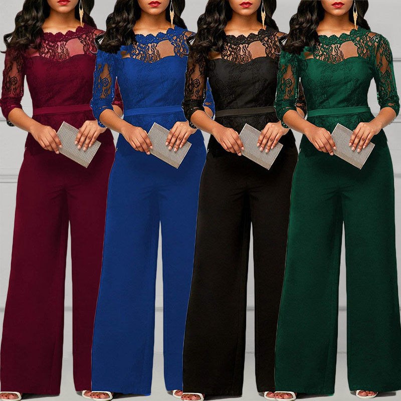 long sleeve occasion jumpsuit