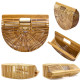 Women Handbag Beach Bags for Female Summer Luxury Designer Bamboo Handbags Ladies Handmade Travel Vacation Women's Purse