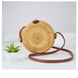 Handmade vine-braided beach grass-braided one-shoulder oblique Bag