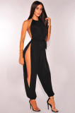 Sexy neck-tied side-open Jumpsuits