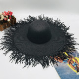 Wide Large Wide Brim Raffia Straw Hats Beach Fashion Summer Big Straw Sun Hat