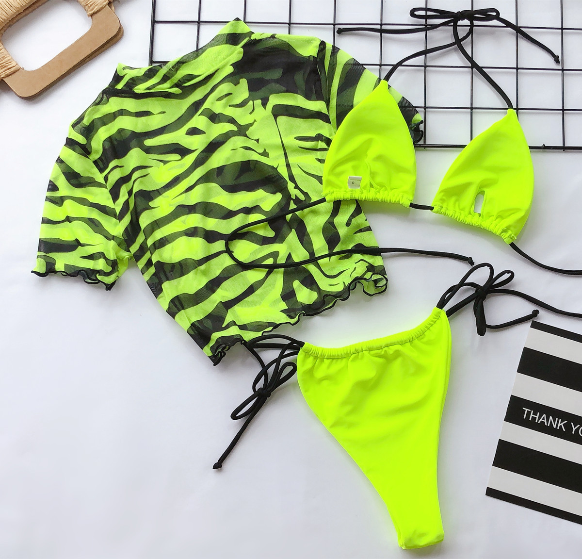 half bikini dress
