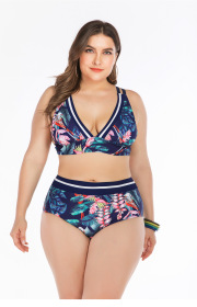 Big Bikini Bikini fat woman gathers big cup ladies swimsuit and swimsuit Onihua