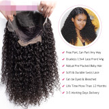 Cynosure 13x4 Lace Front Human Hair Wigs for Black Women Remy Brazilian Kinky Curly 
