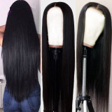 Pre Plucked Hairline 13X4 Brazilian Straight Lace Frontal Wig With Baby Hair Remy