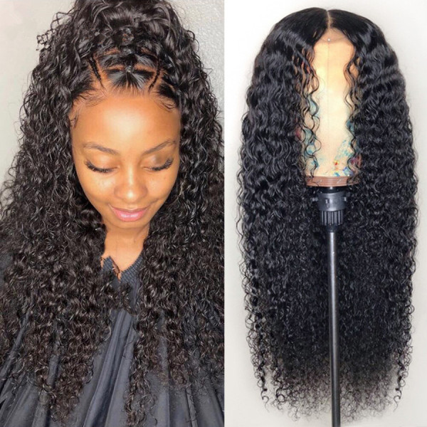 Cynosure 13x4 Lace Front Human Hair Wigs for Black Women Remy Brazilian Kinky Curly 